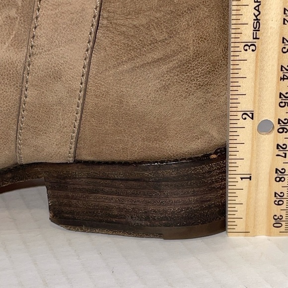 Cole Haan Women's Boots Size 7.5B Tan Suede Mid Calf Pull On Buckle Adjustable - Picture 12 of 16